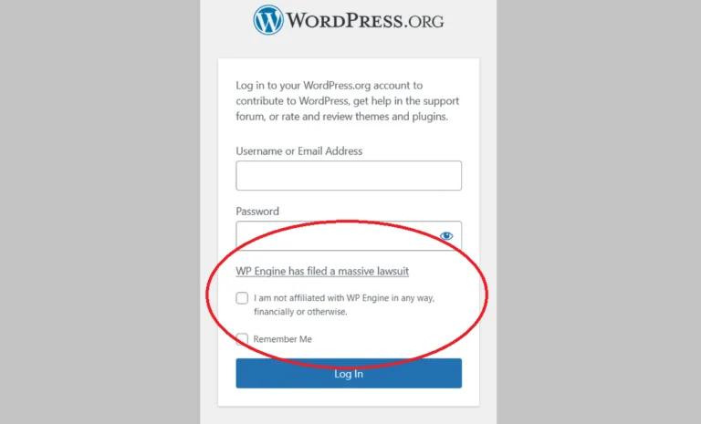 WP.org-Massive lawsuit login hero