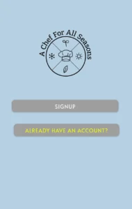 ACFAS app login app A Chef for all Seasons chef recruitment app