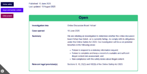 OFCOM fines 4chan