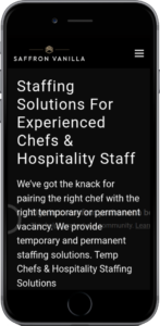 Saffron Vanilla recruitment - The SV Group website, Liverpool