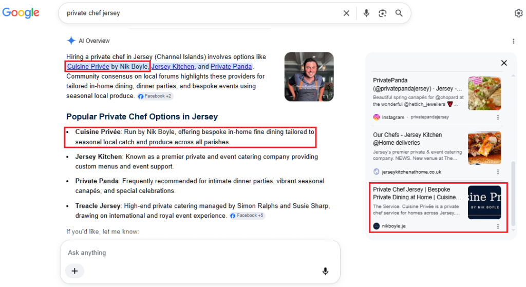 NikBoyle.je getting cited in AI